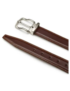 Aquila Todd Leather Belt in Brandy