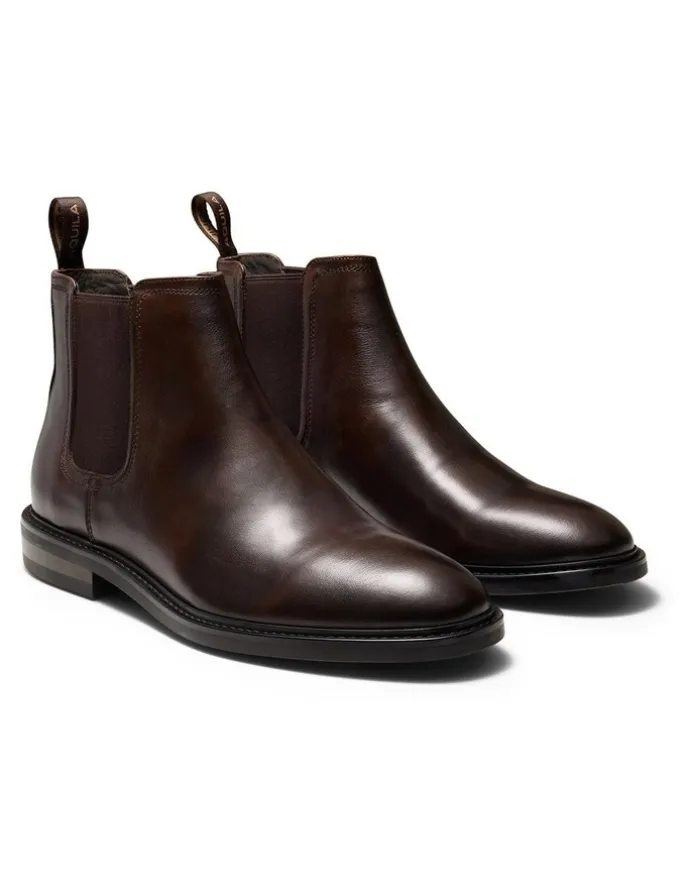 Aquila Dallas Chelsea Boots in Brown