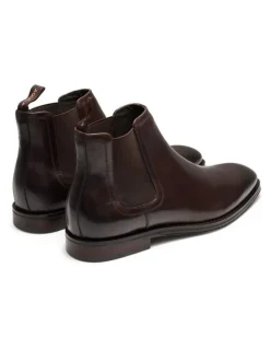 Aquila Lawrence Leather Chelsea Boots in Brown