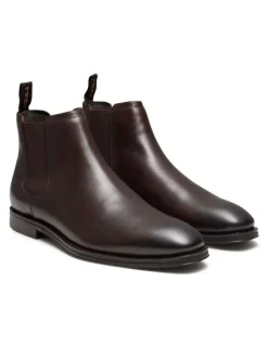 Aquila Lawrence Leather Chelsea Boots in Brown