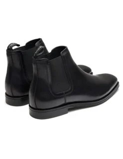 Aquila Lawrence Leather Chelsea Boots in Black
