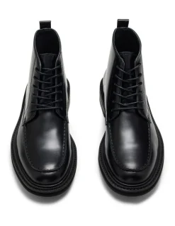 Aquila Mensa Lace-Up Boots in Black