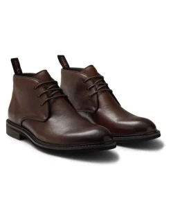 Aquila Milo Leather Chukka Boots in Cognac
