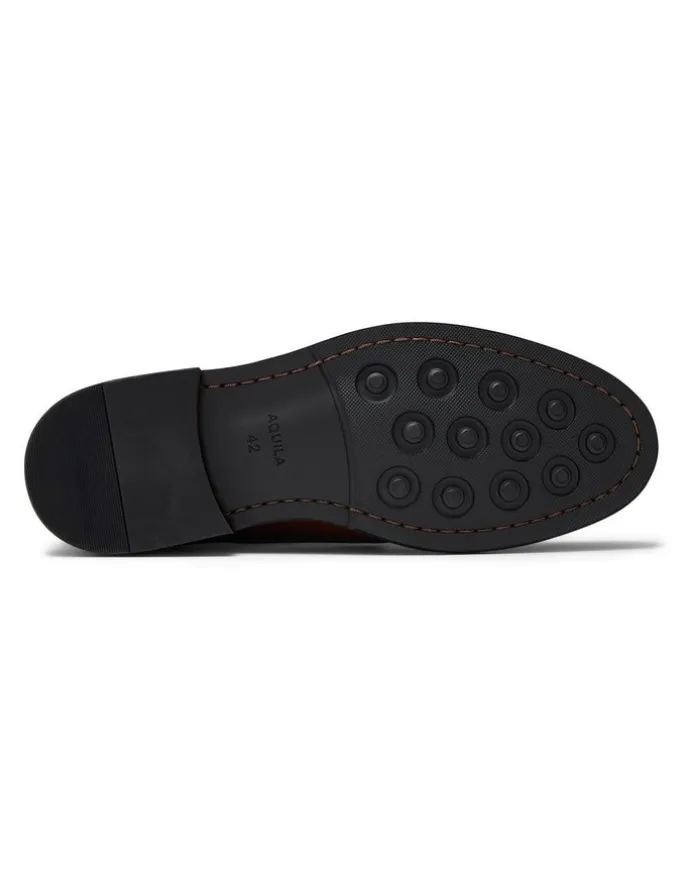 Aquila Milo Leather Chukka Boots in Cognac