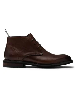 Aquila Milo Leather Chukka Boots in Cognac
