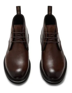 Aquila Milo Leather Chukka Boots in Cognac