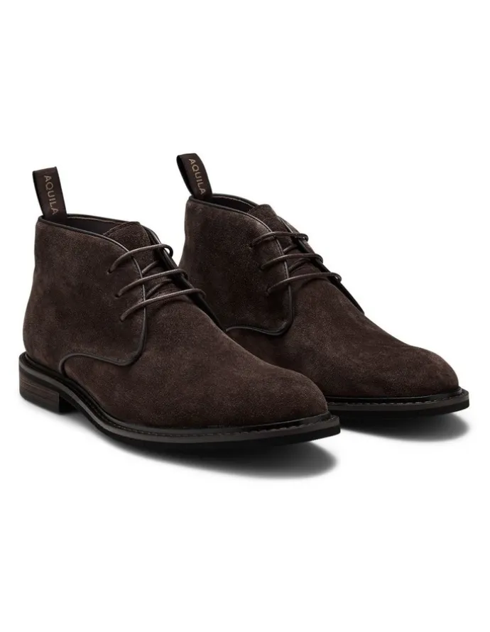 Aquila Milo Suede Chukka Boots in Brown