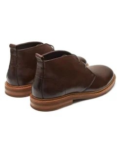 Aquila Ollie Leather Chukka Boots in Brown