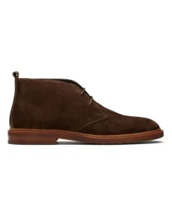 Aquila Ollie Suede Chukka Boots in Chocolate