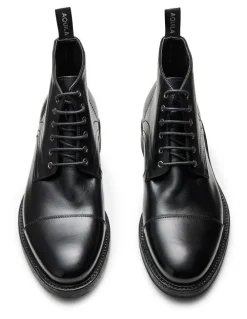 Aquila Redding Lace-Up Boots in Black