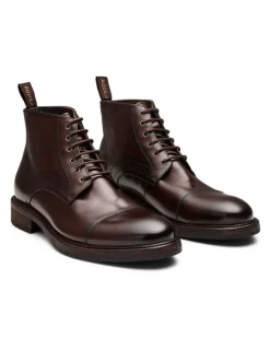 Aquila Redding Lace-Up Boots in Brown