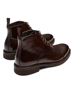 Aquila Redding Lace-Up Boots in Brown