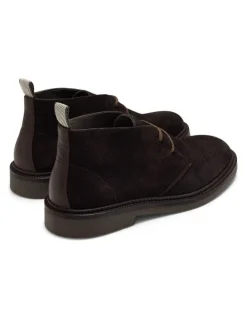 Aquila Steele Suede Chukka Boots in Dark Brown