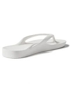 Archies Arch Support Thongs in White