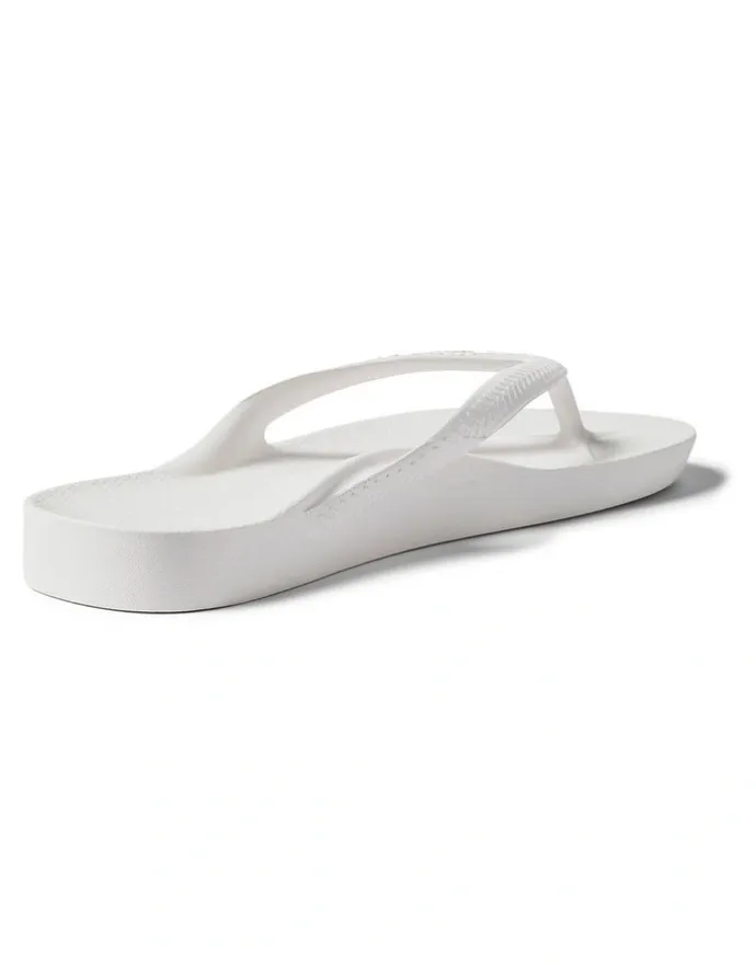 Archies Arch Support Thongs in White