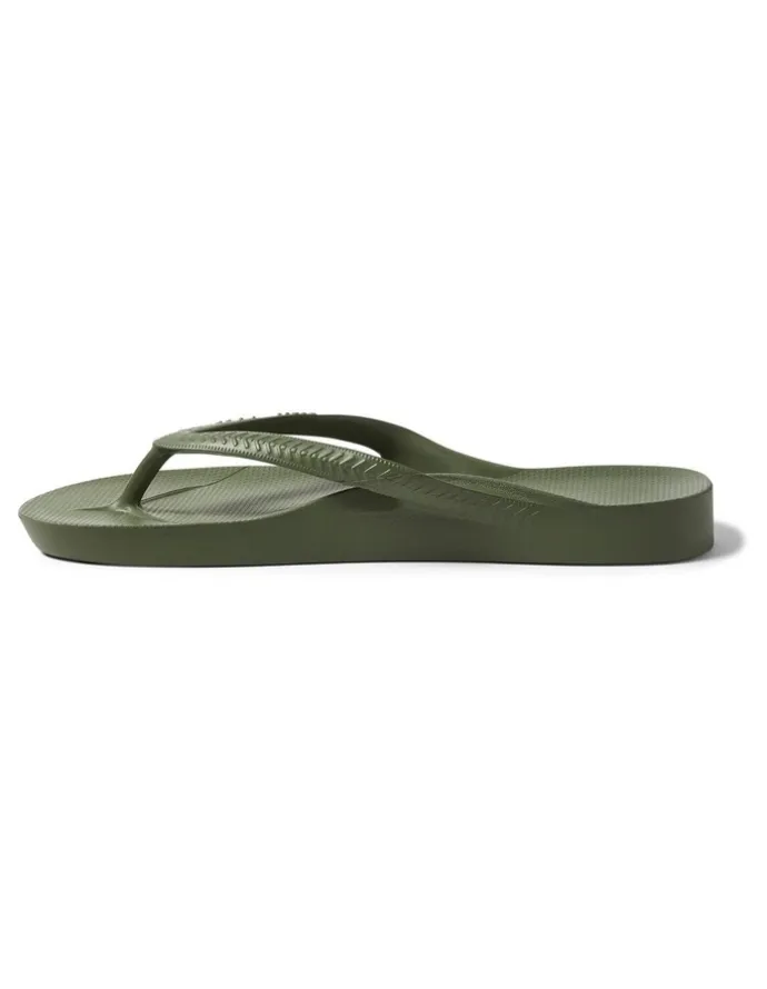 Archies Arch Support Thongs in Olive