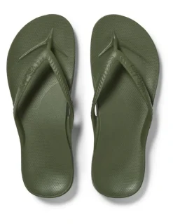 Archies Arch Support Thongs in Olive