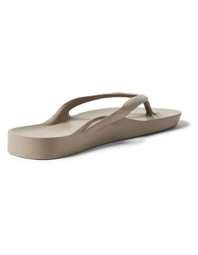 Archies Arch Support Thongs in Taupe