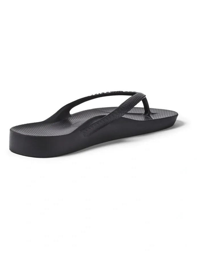 Archies Arch Support Thongs in Black