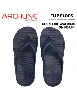 Archline Orthotic Foam Thongs in Navy