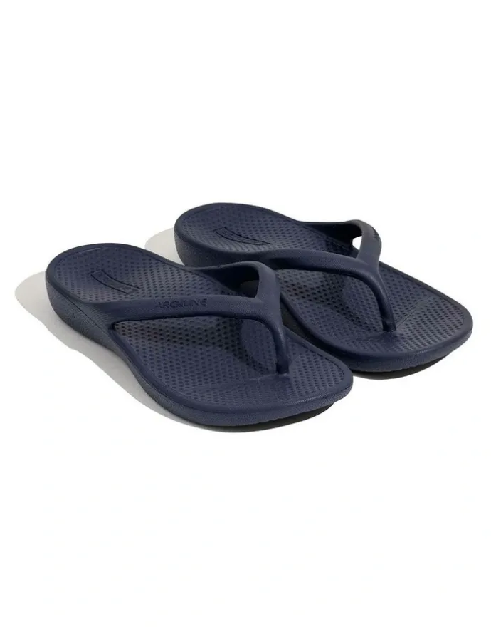 Archline Orthotic Foam Thongs in Navy