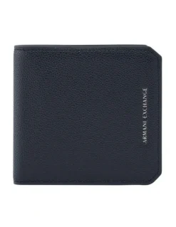 Armani Exchange Alex Bifold Wallet in Navy