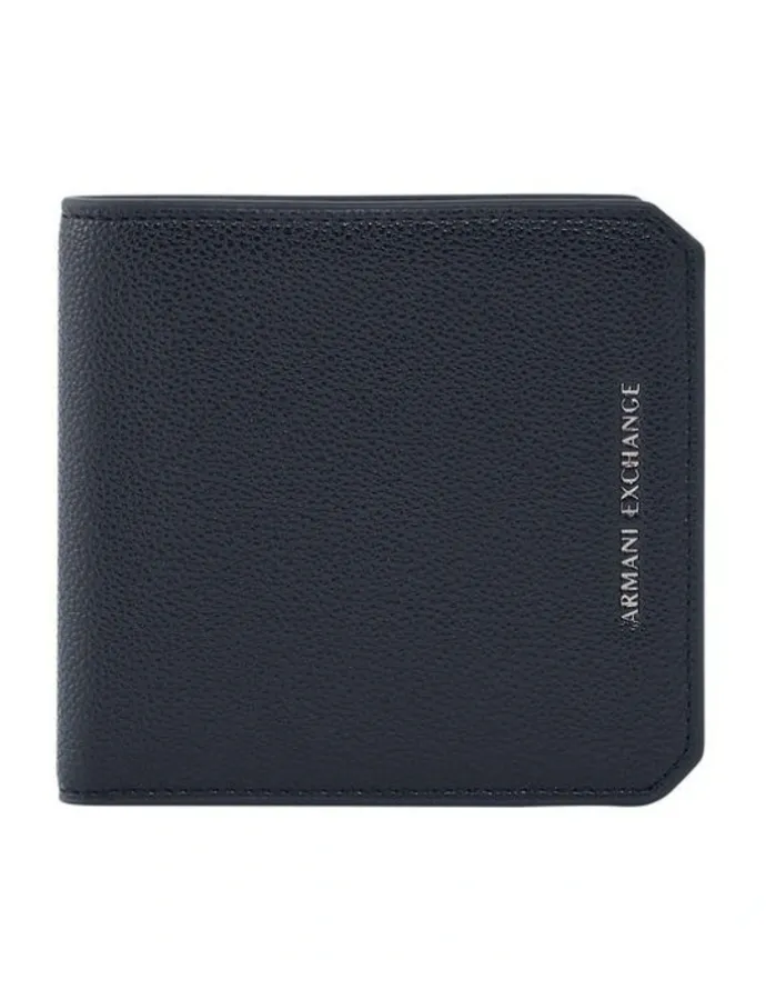 Armani Exchange Alex Bifold Wallet in Navy
