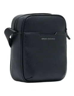 Armani Exchange Alex Reporter Bag in Black