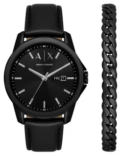 Armani Exchange Black Analogue Watch