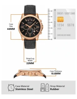 Armani Exchange Chronograph Watch AX1769 in Red