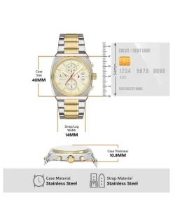 Armani Exchange Chronograph Watch in Multicolour