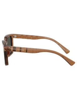 Armani Exchange Injected Sunglasses in Brown
