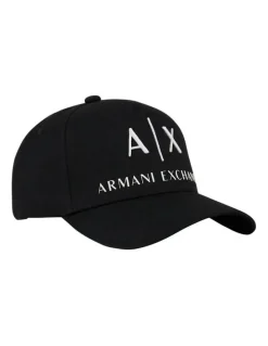 Armani Exchange Logo Baseball Cap in Black