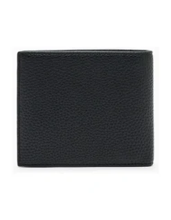 Armani Exchange Madrid Bifold Coin Pocket Wallet in Black