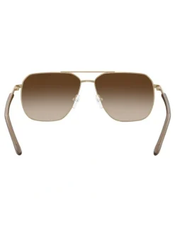 Armani Exchange Metal Sunglasses in Gold