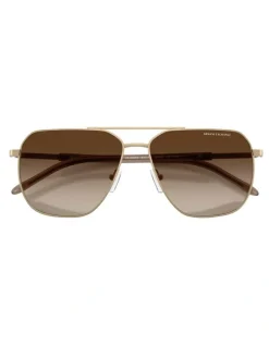 Armani Exchange Metal Sunglasses in Gold