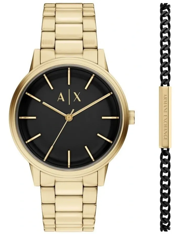 Armani Exchange Na Analogue Watch AX7178SET in Gold