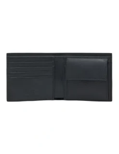 Armani Exchange Wallet And Keychain Giftset in Black