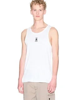 Armani Exchange Basic Logo Tank in White