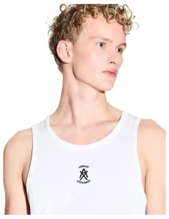 Armani Exchange Basic Logo Tank in White