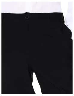 Armani Exchange Chino Trousers in Flowing Fabric in Black