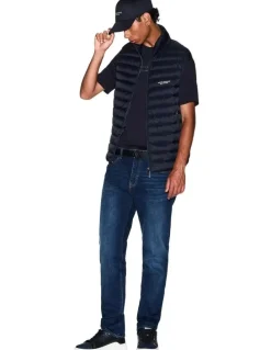 Armani Exchange Essential Down Vest in Deep Navy