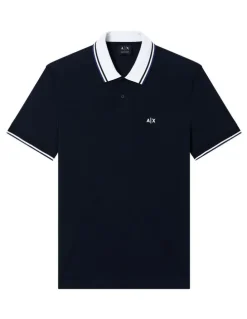Armani Exchange Ninety One Edition Polo Shirt in Deep Navy