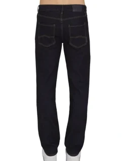 Armani Exchange Slim Fit 5 Pocket Denim in Dark Blue