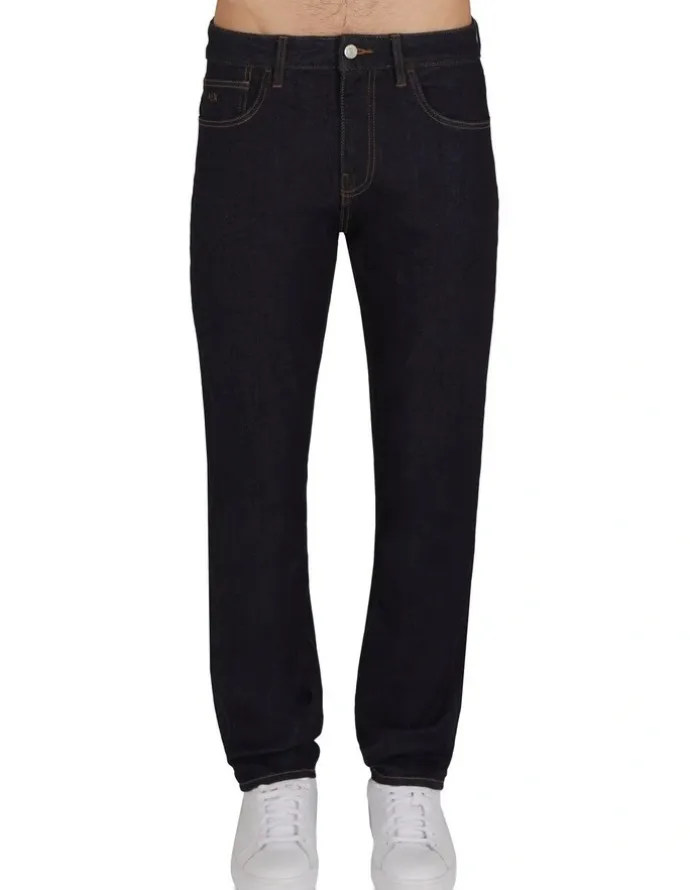 Armani Exchange Slim Fit 5 Pocket Denim in Dark Blue