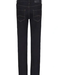 Armani Exchange Slim Fit 5 Pocket Denim Pant in Mid Blue