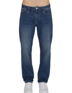 Armani Exchange Slim Fit 5 Pocket Denim Pant in Light Blue