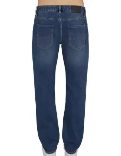 Armani Exchange Slim Fit 5 Pocket Denim Pant in Light Blue