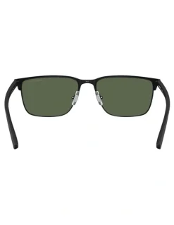 Arnette Hampere Metal Polarised Sunglasses in Black