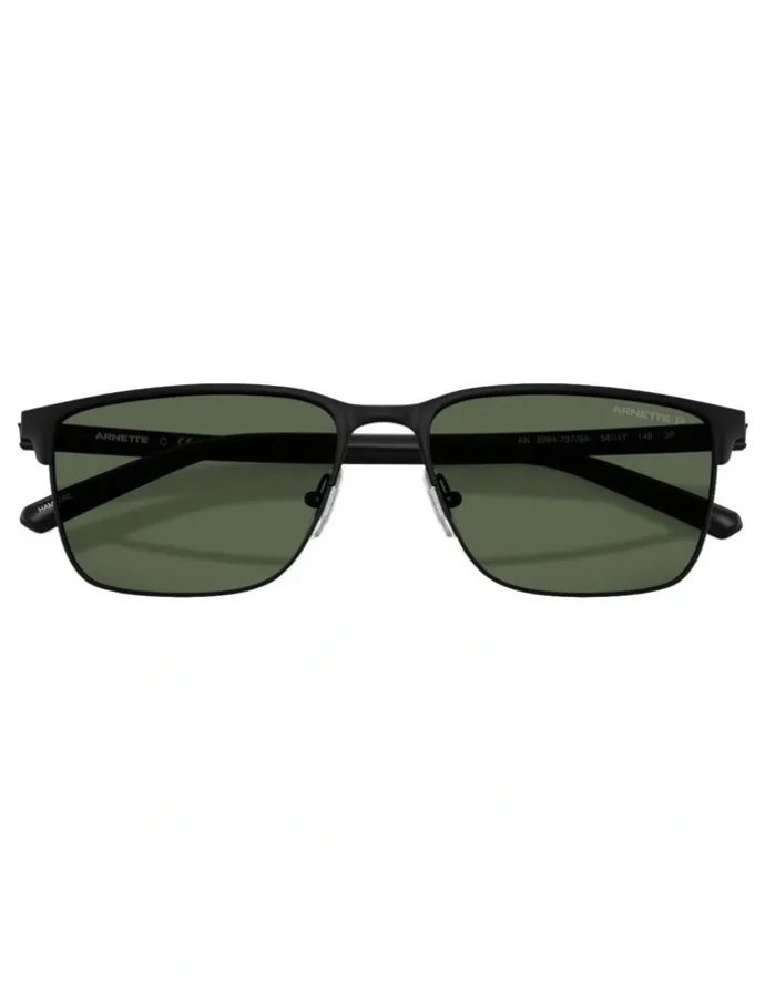 Arnette Hampere Metal Polarised Sunglasses in Black